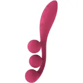Satisfyer Tri Ball 1 - ladattava, monitoimivibraattori (punainen)