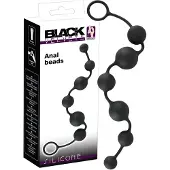 Black Velvets - 6-kuulainen anaalidildo (musta)