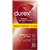 Durex - ultraohut kondomi - luonnollinen tuntu - 2x10 kpl