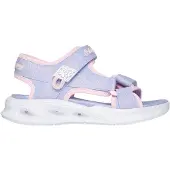 SKECHERS Girls Sola Glow Sandal - Purple - 32