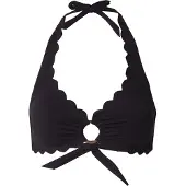 Hunkemoller Scallop Halter Croptop - Black - XS