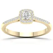 Lykken Elegance halo-timanttisormus 0,33ct-170