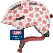 ABUS Smiley Led Pyöräilykypärä, Rose Strawberry, 50-55