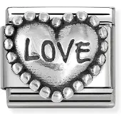 Nomination Composable Classic love dotted heart 330101/88
