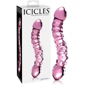 Icicles Glass Dildo No 55 Pink