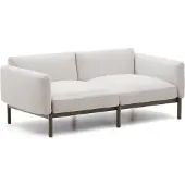 Kave Home Sorells-ulkosohva beige/vihreä L 171 cm