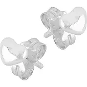 Lykken Hearts 5mm hopeakorvakorut