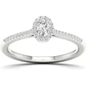 Lykken Elegance timanttisormus 0,25 ct sivukivellinen halo-175