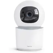 Hama Smart Indoor -kamera, 2-suuntainen äänianturi, WLAN, liikkuva, Valkoinen/opaali, Synteettinen materiaali
