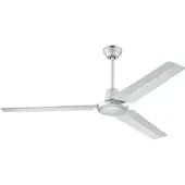 WESTINGHOUSE Industrial -kattotuuletin, hopea, hiljainen, 142 cm , Industrial, Harmaa, Olohuone, Metalli, Moderni