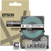Epson Matte Tape Clear/Black 24mm 8m (C53S672067)