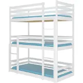 ADRK Furniture Kerrossänky Tedro, 80x180 cm, valkoinen