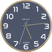Unilux Baltic Clock blue/wood