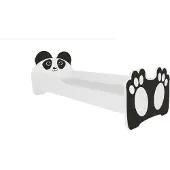 ADRK Furniture Lasten sänky Bear 144, 70x140 cm, valkoinen/musta