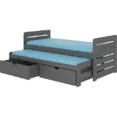 ADRK Furniture Lasten sänky Tomi, 80x180 cm, harmaa
