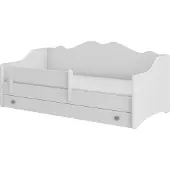 ADRK Furniture Lasten sänky ADRK Huonekalut Emka U2, 80x160 cm, valkoinen