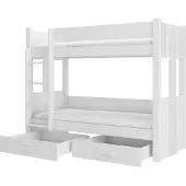 ADRK Furniture Kerrossänky Arta, 90x200 cm, valkoinen
