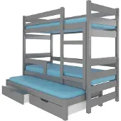 ADRK Furniture Sänky Karlo, harmaa