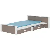 ADRK Furniture Aldex Shelf -lastensänky hyllyllä, 208 x 106 x 72 cm
