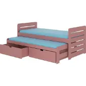 ADRK Furniture Lasten sänky Tomi 180x80, roosa
