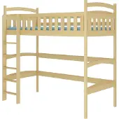 ADRK Furniture Parvisänky Miago, 90x200 cm, ruskea
