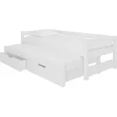 ADRK Furniture Lastensänky Fraga, 200 x 90/192 x 90 cm, valkoinen
