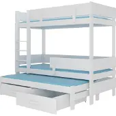 ADRK Furniture Kerrossänky Etapo 80x180, valkoinen