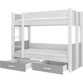 ADRK Furniture Kerrossänky Furniture Arta, 80x180 cm, valkoinen/harmaa