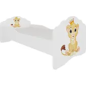 ADRK Furniture Lasten sänky Casimo Lion, 140x70cm