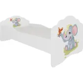 ADRK Furniture Lasten sänky Casimo Elephant, 140x70cm