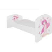 ADRK Furniture Lastensänky Pepe Girl with Wings, 70x140 cm, valkoinen