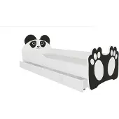 ADRK Furniture Lastensänky Bear, 70x140 cm, valkoinen/musta