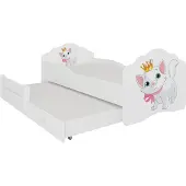 ADRK Furniture Lasten sänky Casimo II, valkoinen