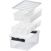Orthex SmartStore Classic 14 L -säilytyslaatikko kannella + 7 sisäosaa