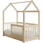 ADRK Furniture Sänky Graja, 70x140 cm, ruskea