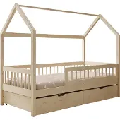ADRK Furniture Lasten sänky Galicja, 80x180 cm, hiekanvärinen