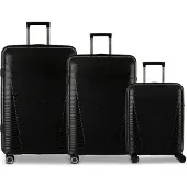 Worldpack Havanna 4-pyöräinen Matkalaukkusetti 3-osainen Musta
