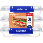 Sistema Voileipärasia 3-pack 0,52L, Sistema
