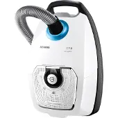 Siemens VSZ7442S bagged vacuum cleaner for allergy sufferers, quattroPower, 12 m reach, 650 W, power regulation (4242003816059)