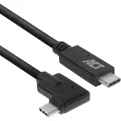 ACT USB C-C 2 m kulmakaapeli