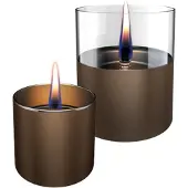Tenderflame Lilly 8/10 Giftset Chocolate Glass