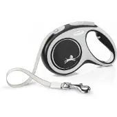 Flexi New Comfort Tape M, 5 m / max. 25 kg, Musta
