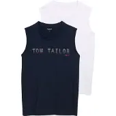 Tom Tailor Paita tummansininen / punainen / valkoinen