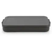 Brabantia Make & Take -lounasrasia litteä 1,1 l Tummanharmaa