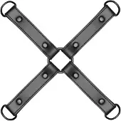 Bedroom Fantasies Hogtie - Sidontaremmi, tyylikäs, kestävä, vegaaninen keinonahka, musta