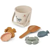 Liewood Gilma Sea Creature Beach Set - Beige - ONE SIZE