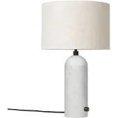 Gubi Gravity S pöytävalaisin Valkoinen marmori-canvas