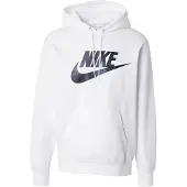 Nike Huppari Club Pullover Fleece - Valkoinen/musta, koko X-Large