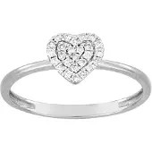 Lykken Elegance timanttisormus sydän 0,13 ct-175