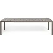 Nardi Rio Alu Ruokapöytä 210/280x100 cm Tortora